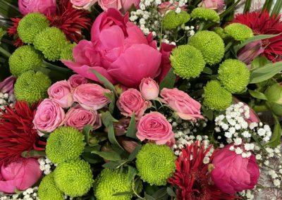 Bouquet rose vert - Histoire de Fleurs Abbeville